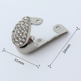Maxbell 2x Shoes Pointed Protector Women Decoration for Shoes Protection Accessories Silver