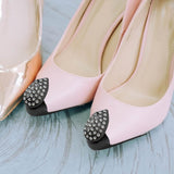 Maxbell 2x Shoes Pointed Protector Women Decoration for Shoes Protection Accessories Black