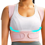 Maxbell Maxbell Posture Corrector Adjustable Breathable Lightweight Back Brace for Neck Back Pink M L