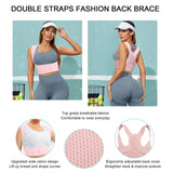 Maxbell Maxbell Posture Corrector Adjustable Breathable Lightweight Back Brace for Neck Back Pink M L