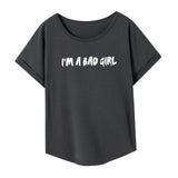 Maxbell T Shirt for Women Female Trendy Souvenir Basic Tee for Commuting M