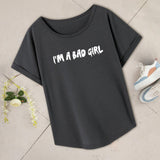 Maxbell T Shirt for Women Female Trendy Souvenir Basic Tee for Commuting L