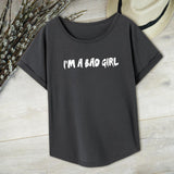 Maxbell T Shirt for Women Female Trendy Souvenir Basic Tee for Commuting L