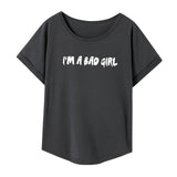 Maxbell T Shirt for Women Female Trendy Souvenir Basic Tee for Commuting XL