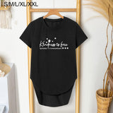 Maxbell T Shirt for Women Clothes Simple Crewneck Tee for Work Traveling Backpacking S