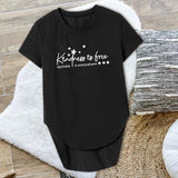 Maxbell T Shirt for Women Clothes Simple Crewneck Tee for Work Traveling Backpacking L