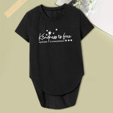 Maxbell T Shirt for Women Clothes Simple Crewneck Tee for Work Traveling Backpacking XXL