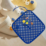 Maxbell Shoe Charm Holder for Travel Practical Shoe Charm Organizer Storage Roll Bag Navy