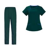 Maxbell Maxbell Women Uniform Scrub Set Nurses Day Gift Nursing Workwear for Massaging Nurse Green XXL