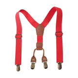 Maxbell Kids Suspenders Heavy Duty Elastic Straps Strong Metal Clips Pants Suspender
