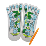 Maxbell 4xFoot Massage Socks Hosiery Reflexology Socks for Adults Unisex Women and Men