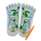 Maxbell 3xFoot Massage Socks Hosiery Reflexology Socks for Adults Unisex Women and Men