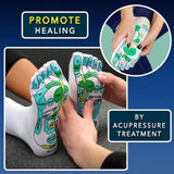 Maxbell 2xFoot Massage Socks Hosiery Reflexology Socks for Adults Unisex Women and Men