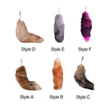 Maxbell Maxbell Faux Fur Tail Keychain Fashion Charm Handmade Bag Pendant for Car Gift Women Style A