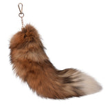 Maxbell Maxbell Faux Fur Tail Keychain Fashion Charm Handmade Bag Pendant for Car Gift Women Style A