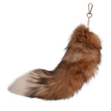 Maxbell Maxbell Faux Fur Tail Keychain Fashion Charm Handmade Bag Pendant for Car Gift Women Style A