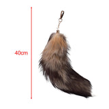 Maxbell Maxbell Faux Fur Tail Keychain Fashion Charm Handmade Bag Pendant for Car Gift Women Style C