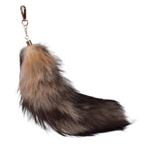 Maxbell Maxbell Faux Fur Tail Keychain Fashion Charm Handmade Bag Pendant for Car Gift Women Style C