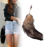 Maxbell Maxbell Faux Fur Tail Keychain Fashion Charm Handmade Bag Pendant for Car Gift Women Style C