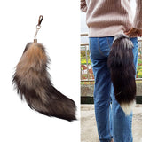 Maxbell Maxbell Faux Fur Tail Keychain Fashion Charm Handmade Bag Pendant for Car Gift Women Style C