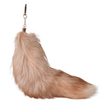 Maxbell Maxbell Faux Fur Tail Keychain Fashion Charm Handmade Bag Pendant for Car Gift Women Style D