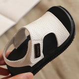 Maxbell Children Sandals Casual Lightweight Non Skid Comfortable Open Toe Boys Shoes White 22