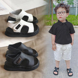 Maxbell Children Sandals Casual Lightweight Non Skid Comfortable Open Toe Boys Shoes White 23