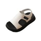 Maxbell Children Sandals Casual Lightweight Non Skid Comfortable Open Toe Boys Shoes White 23