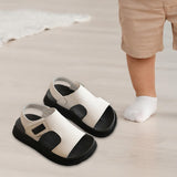 Maxbell Children Sandals Casual Lightweight Non Skid Comfortable Open Toe Boys Shoes White 23