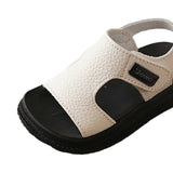 Maxbell Children Sandals Casual Lightweight Non Skid Comfortable Open Toe Boys Shoes White 24