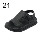 Maxbell Children Sandals Casual Lightweight Non Skid Comfortable Open Toe Boys Shoes Black 21