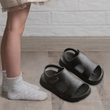 Maxbell Children Sandals Casual Lightweight Non Skid Comfortable Open Toe Boys Shoes Black 22