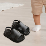 Maxbell Children Sandals Casual Lightweight Non Skid Comfortable Open Toe Boys Shoes Black 22