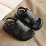 Maxbell Children Sandals Casual Lightweight Non Skid Comfortable Open Toe Boys Shoes Black 22