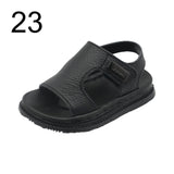 Maxbell Children Sandals Casual Lightweight Non Skid Comfortable Open Toe Boys Shoes Black 23