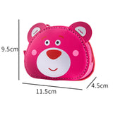 Maxbell 2xDIY PU Leather Bag Making Kit Gift for Girlfriend Cute Bear DIY Shoulder Bag Cute bear Rose Red