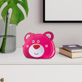 Maxbell 3xDIY PU Leather Bag Making Kit Gift for Girlfriend Cute Bear DIY Shoulder Bag Cute bear Rose Red