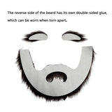 Maxbell 4xFalse Eyebrow and Beard Set Costume Mustache for Performance Cosplay Festive Black