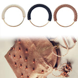 Maxbell 4xRing Handle DIY Bag Tote Bag Beach Bags Handbag Handle Decoration Accessories White