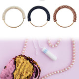 Maxbell 4xRing Handle DIY Bag Tote Bag Beach Bags Handbag Handle Decoration Accessories White