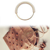 Maxbell 2xRing Handle DIY Bag Tote Bag Beach Bags Handbag Handle Decoration Accessories White