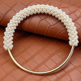 Maxbell 4xRing Handle DIY Bag Tote Bag Beach Bags Handbag Handle Decoration Accessories White