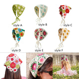 Crochet Hair Bandana Handmade Hair Tie Cute Hair Accessories for Girls Women style A