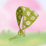 Crochet Hair Bandana Handmade Hair Tie Cute Hair Accessories for Girls Women style A