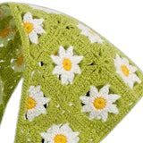 Crochet Hair Bandana Handmade Hair Tie Cute Hair Accessories for Girls Women style A