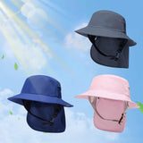 Sun Protection Hat Clothing Accessories Fishing Hat for Summer Camping Women Dark Gray