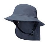 Sun Protection Hat Clothing Accessories Fishing Hat for Summer Camping Women Dark Gray