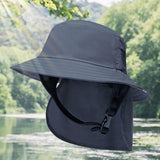 Sun Protection Hat Clothing Accessories Fishing Hat for Summer Camping Women Dark Gray