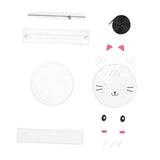Maxbell 3xDIY Leather Bag Making Cute Hand Knitting Craft Shoulder Bag Sewing Material White