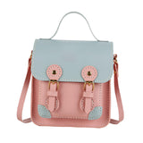 Maxbell Maxbell Handbag Making Materials DIY Lady PU Leather Shoulder Bag Making Set Blue Pink